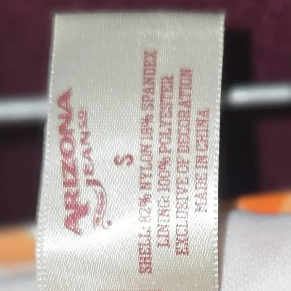 Arizona Jean Company Orange Checkered Bikini - Picture 3 of 4